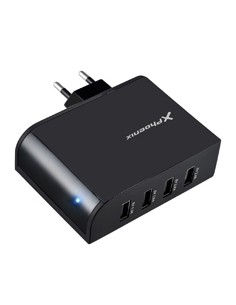 Cargador de pared 5.1v de 4 entradas usb 2.1a