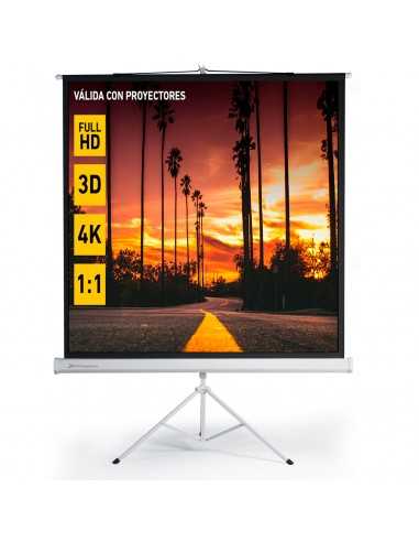 Pantalla trípode proyección 112 pulgadas