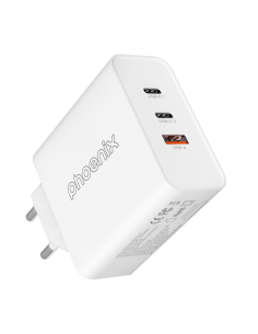 Cargador tipo c 65w gan phoenix universal para portatil...