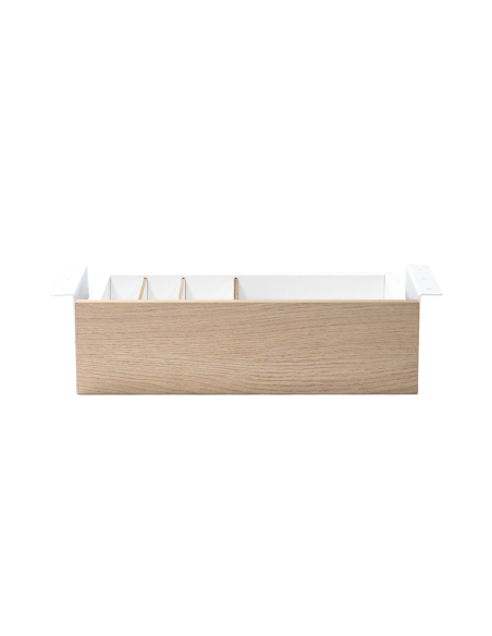 Cajon phoenix para escritorio artisan combinación blanco y madera natural