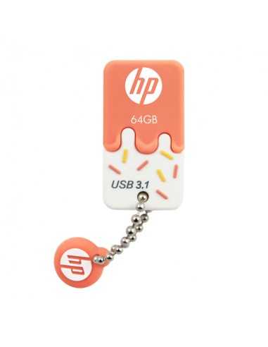 Memoria usb 3.0 hp 64gb x778w naranja