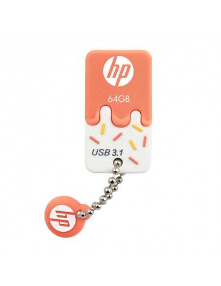 Memoria usb 3.0 hp 64gb x778w naranja