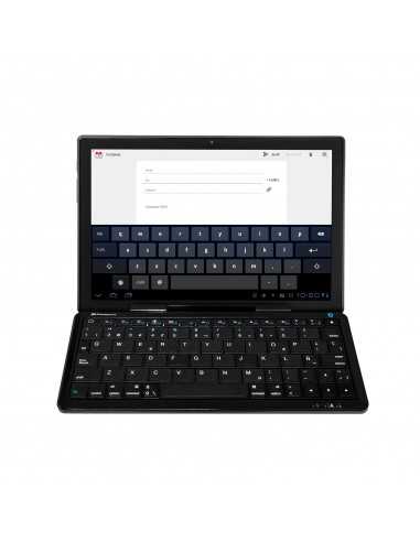 Mini teclado bluetooth con soporte para tablet...