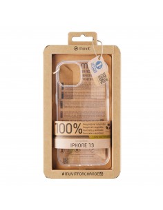 Funda muvit recycletek para apple iphone 13 transparente