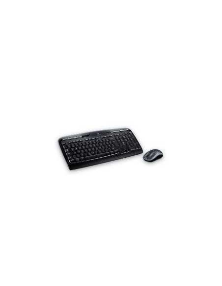 Teclado + mouse logitech mk330 wireless inalambrico usb 2.0 negro 2.4ghz