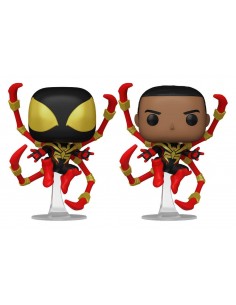 Funko pop marvel spider - man comics miles morales iron...