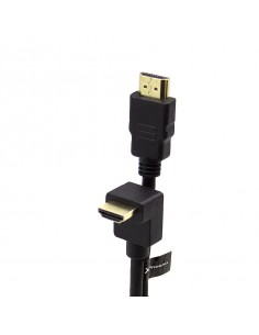 Cable hdmi a - a 90 grados awg 24 clase 2.0 de 3 m