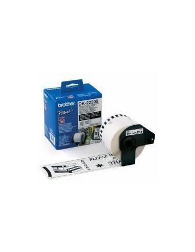Etiquetas cinta continua brother blanca dk22205...