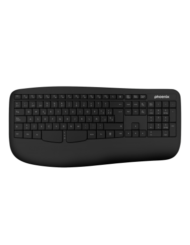 Phoenix k201 teclado ergonomico inalambrico...