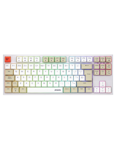 Teclado gaming royal pbt mecanico blanco