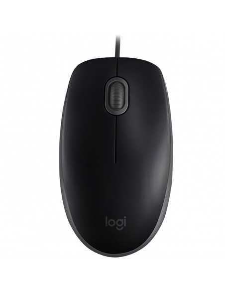 Mouse raton logitech b110 silent optico usb negro
