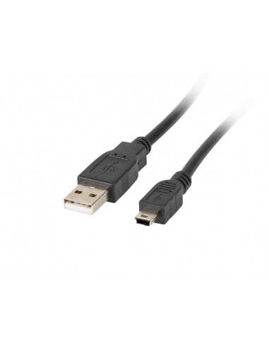 Cable usb lanberg 2.0 macho - mini usb macho...