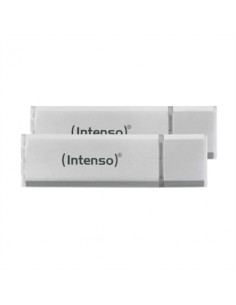 Memoria usb 3.2 intenso ultra 64gb pack 2 unidades aluminio