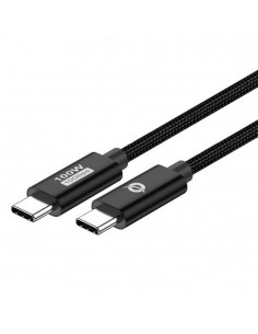 Cable usb - c conceptronic macho - macho 2m usb 3.2 gen 2 100w 20v 5a 10gbps e - mark
