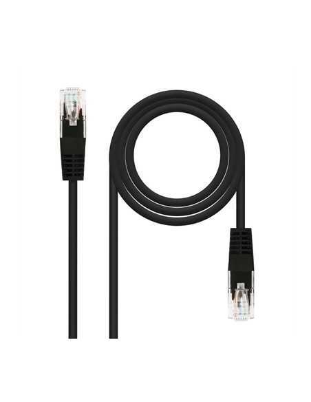 Latiguillo cable red utp cat.6 rj45 nanocable 0.30m negro