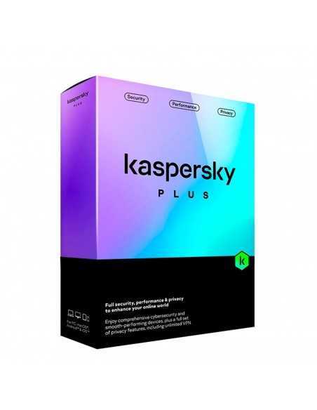 Antivirus kaspersky plus 3 dispositivos 1 aÃ±o en caja