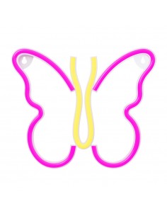 Lampara forever neon led butterfly pink