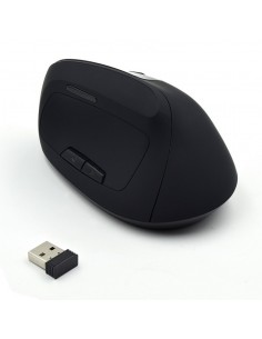 Mouse raton vertical ergonomico ewent ew3158 usb - 1600dpi - negro