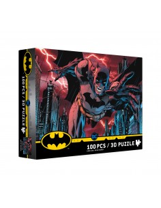 Puzle 100 efecto 3d batman ciudad universo dc