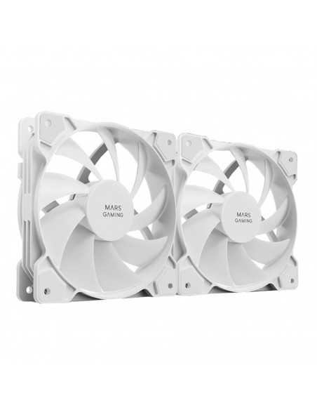 Ventilador mars gaming mfprox2 2 x 120mm blanco