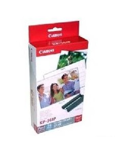 Papel foto canon selphy kp - 36ip 10x15 + tinta 36 hojas series cp