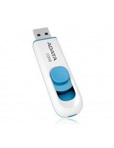 Memoria usb 2.0 adata c008 32gb blanco - azul