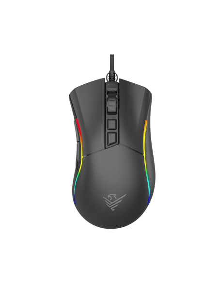 Ratón gaming phoenix void 12000 dpi de alto rendimiento negro rgb usb