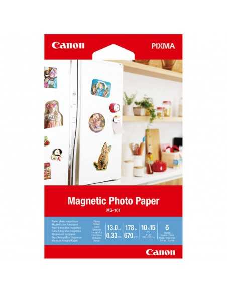 Papel canon foto magnetico mg - 101 3634c002 a6 10x15 - 5 hojas