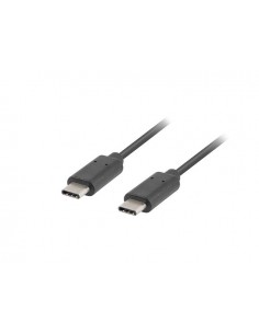 Cable 2.0 lanberg usb tipo c macho - usb tipo c macho 1m negro