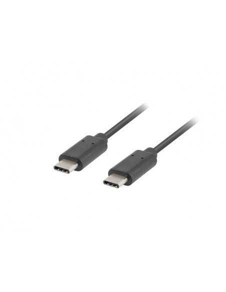 Cable 2.0 lanberg usb tipo c macho - usb tipo c macho 1m negro