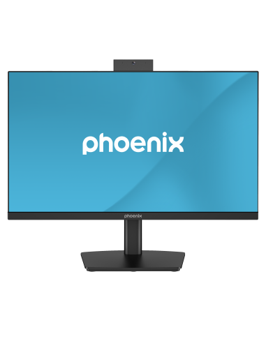 Monitor phoenix visión 24 pro 23.8 pulgadas full hd panel ips webcam integrada abatible hdmi + dp altavoces integrados