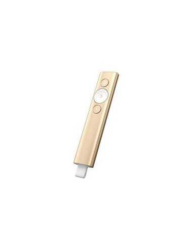 Mando wireless inalambrico logitech spotlight - universal - operativo hasta 30m - oro