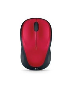 Mouse raton logitech m235 optico wireless inalambrico rojo