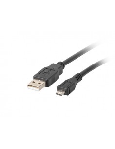 Cable usb lanberg 2.0 macho - micro usb macho 1m negro