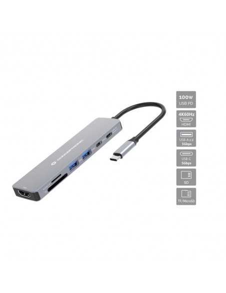 Docking station conceptronic donn28g usb tipo c 7 en 1