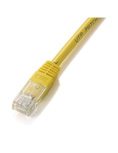 Cable red equip latiguillo rj45 u - utp cat6 0.5m amarillo