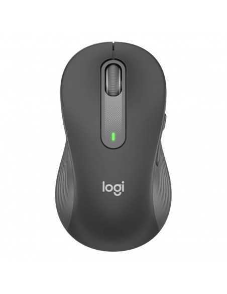 Mouse raton logitech m650 para zurdos optico wireless inalambrico negro