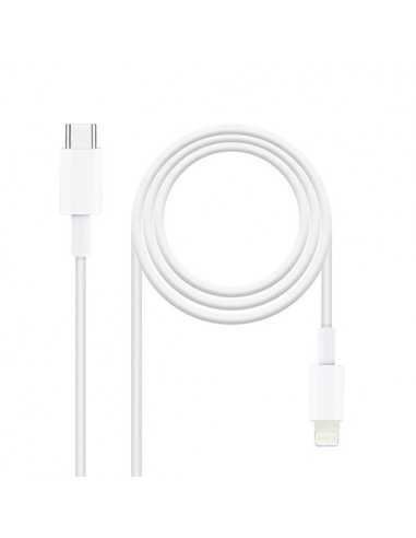 Cable lightning a usb tipo c nanocable 50cm - macho - macho
