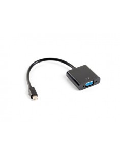 Adaptador lanberg minidisplayport macho - vga hembra 20cm negro