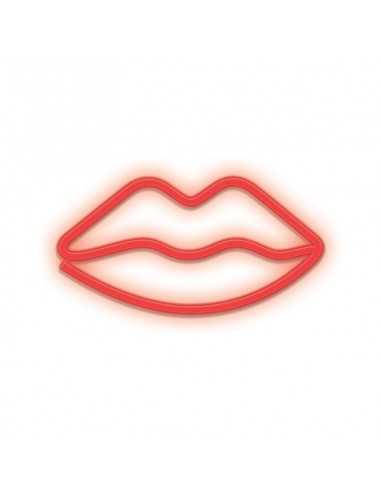 Lampara forever neon led lips red