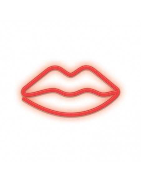 Lampara forever neon led lips red