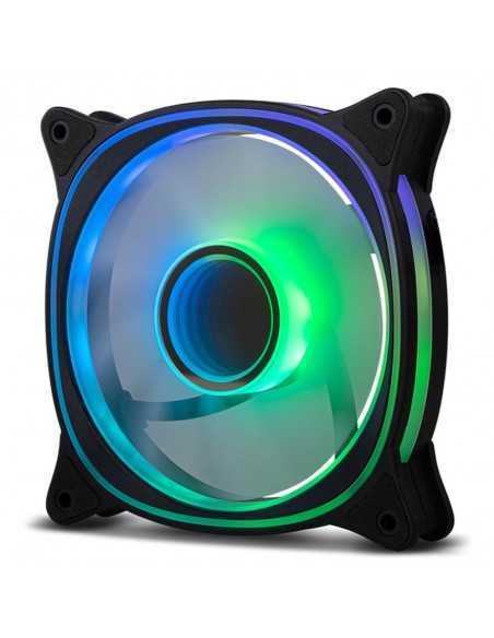 Ventilador caja nox hummer v - fan argb espejo infinito 120mm negro