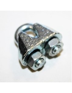 Sujeta cables recto galvanizado din - 741 3 mm.