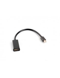 Adaptador lanberg minidisplayport macho - hdmi hembra 20cm negro