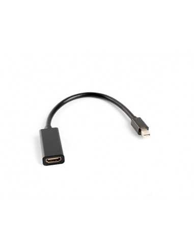 Adaptador lanberg minidisplayport macho - hdmi hembra 20cm negro