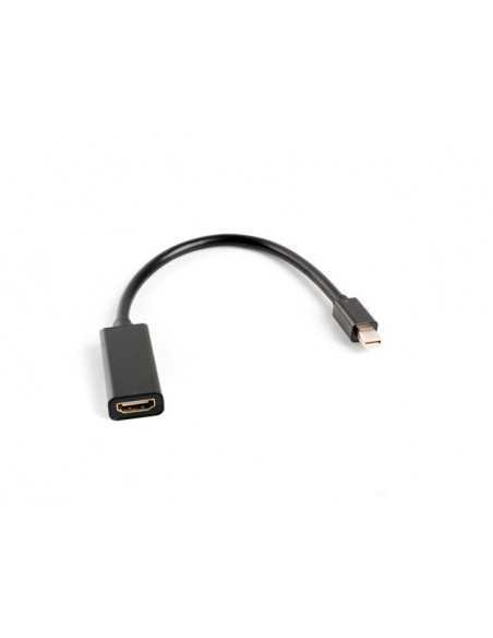 Adaptador lanberg minidisplayport macho - hdmi hembra 20cm negro