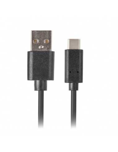 Cable usb tipo c a usb 3.1 tipo a lanberg 1.8m - macho - macho - negro