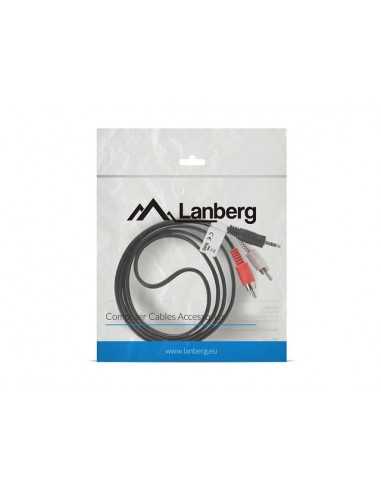 Cable estereo lanberg mini jack 3.5mm - 2x rca macho 1.5m