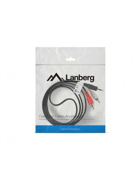 Cable estereo lanberg mini jack 3.5mm - 2x rca macho 1.5m