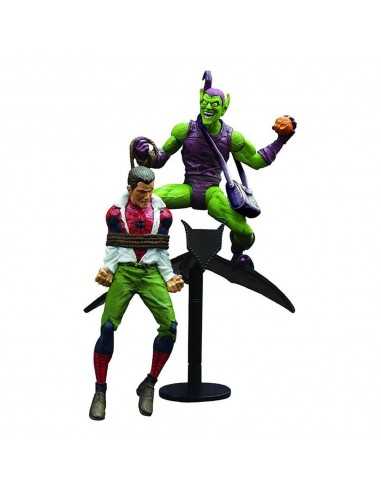 Figura diamond select toys marvel classic the amazing spider - man re - run green gobling vs spider - man 18cm